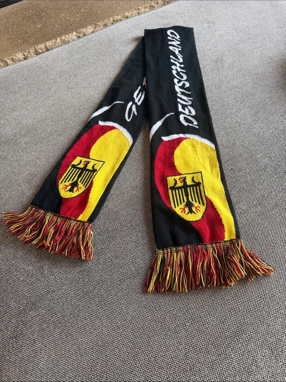 Soccer Germany Deutschland Scarf in Black, Red & Yellow